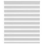 vidaXL Jaluzea tip zebra gri deschis lățime țesătură 120,9cm poliester