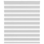 vidaXL Jaluzea tip zebra gri deschis lățime țesătură 125,9cm poliester