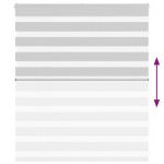 vidaXL Jaluzea tip zebra gri deschis lățime țesătură 125,9cm poliester