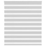 vidaXL Jaluzea tip zebra gri deschis lățime țesătură 130,9cm poliester