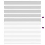 vidaXL Jaluzea tip zebra gri deschis lățime țesătură 130,9cm poliester