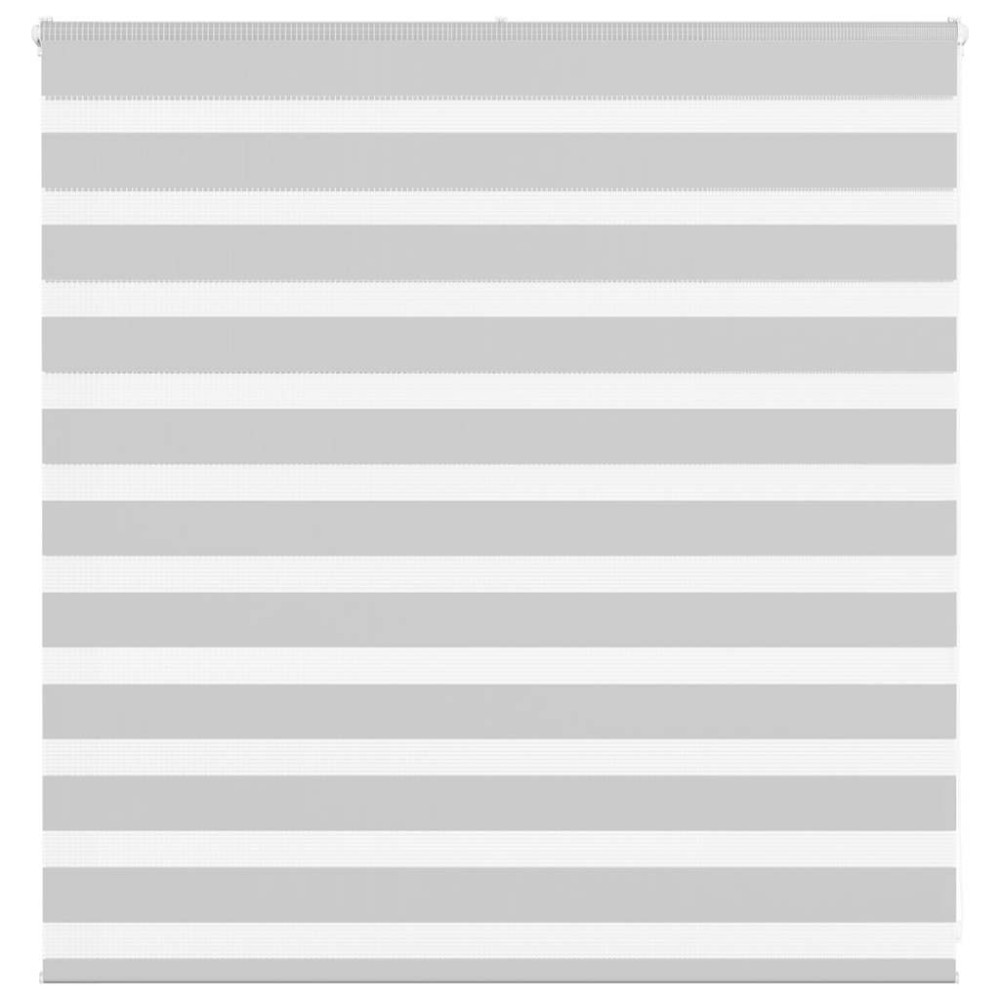 vidaXL Jaluzea tip zebra gri deschis lățime țesătură 135,9cm poliester