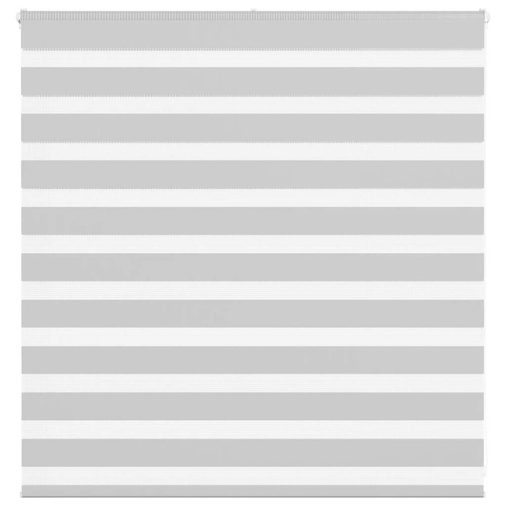 vidaXL Jaluzea tip zebra gri deschis lățime țesătură 140,9cm poliester