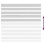 vidaXL Jaluzea tip zebra gri deschis lățime țesătură 150,9cm poliester