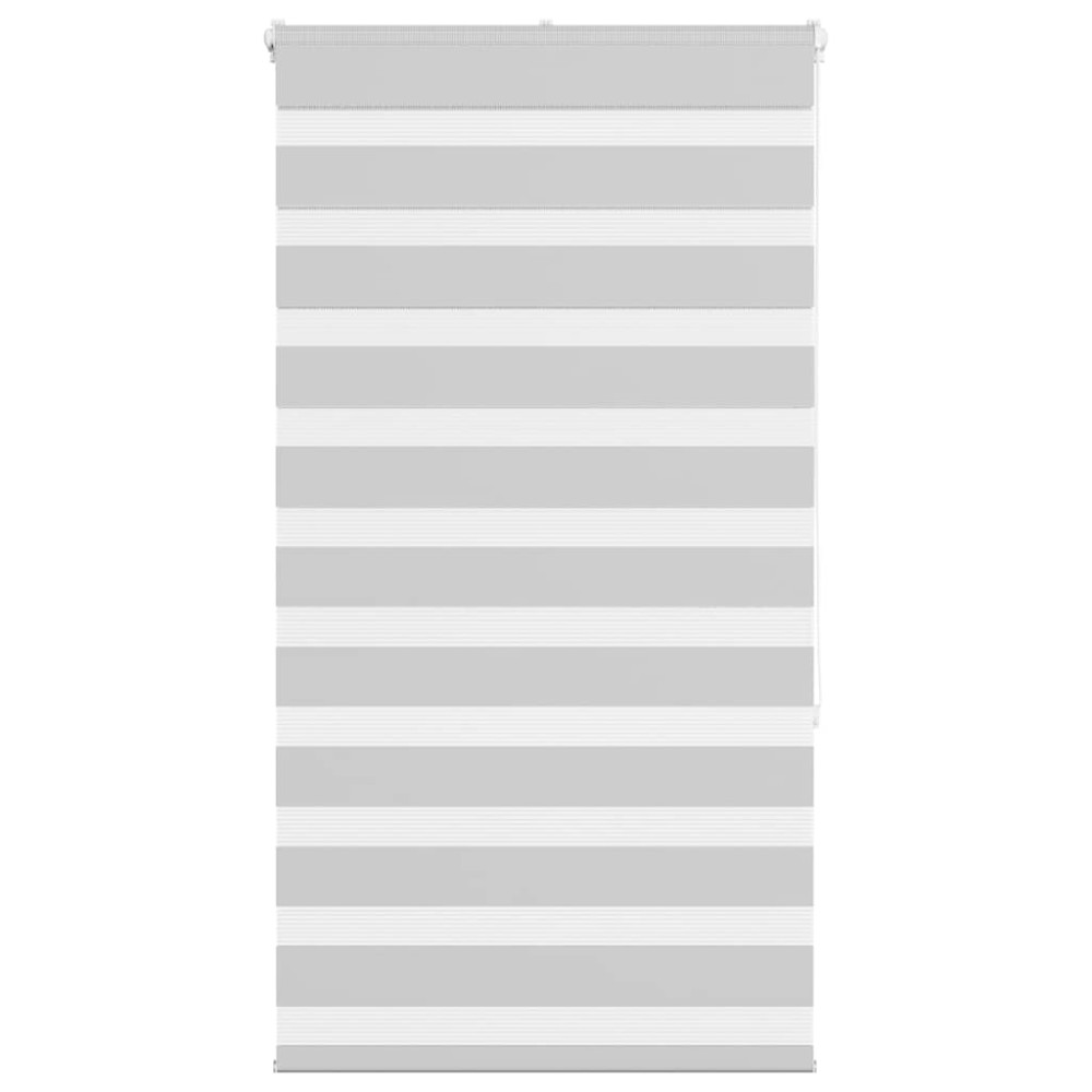 vidaXL Jaluzea tip zebra gri deschis lățime țesătură 70,9 cm poliester