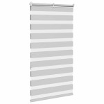 vidaXL Jaluzea tip zebra gri deschis lățime țesătură 70,9 cm poliester