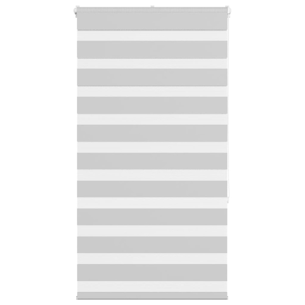 vidaXL Jaluzea tip zebra gri deschis lățime țesătură 80,9 cm poliester