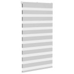 vidaXL Jaluzea tip zebra gri deschis lățime țesătură 80,9 cm poliester