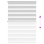 vidaXL Jaluzea tip zebra gri deschis lățime țesătură 100,9cm poliester