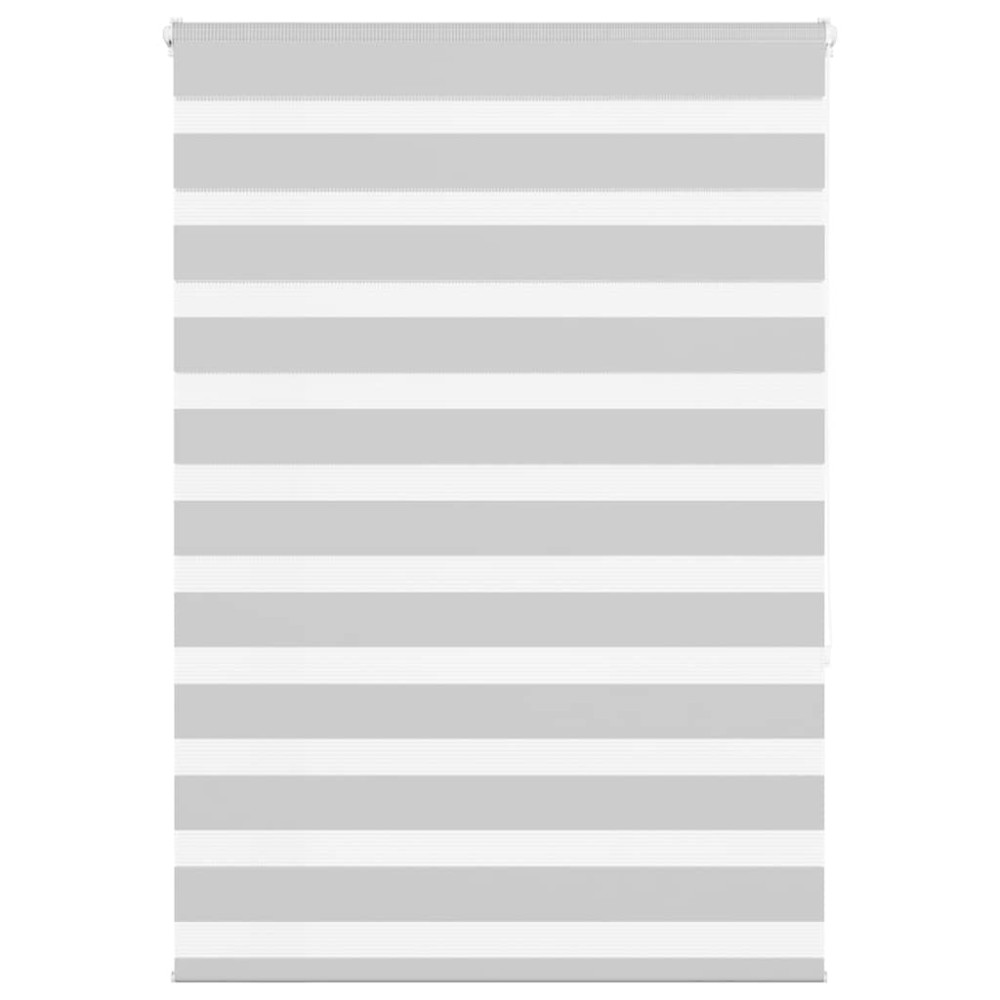 vidaXL Jaluzea tip zebra gri deschis lățime țesătură 105,9cm poliester