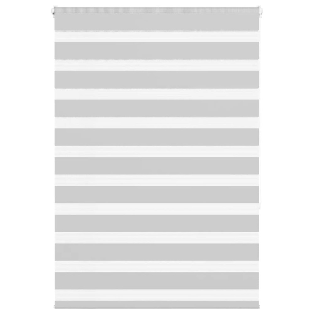 vidaXL Jaluzea tip zebra gri deschis lățime țesătură 110,9 m poliester