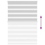 vidaXL Jaluzea tip zebra gri deschis lățime țesătură 110,9 m poliester