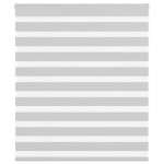 vidaXL Jaluzea tip zebra gri deschis lățime țesătură 115,9cm poliester