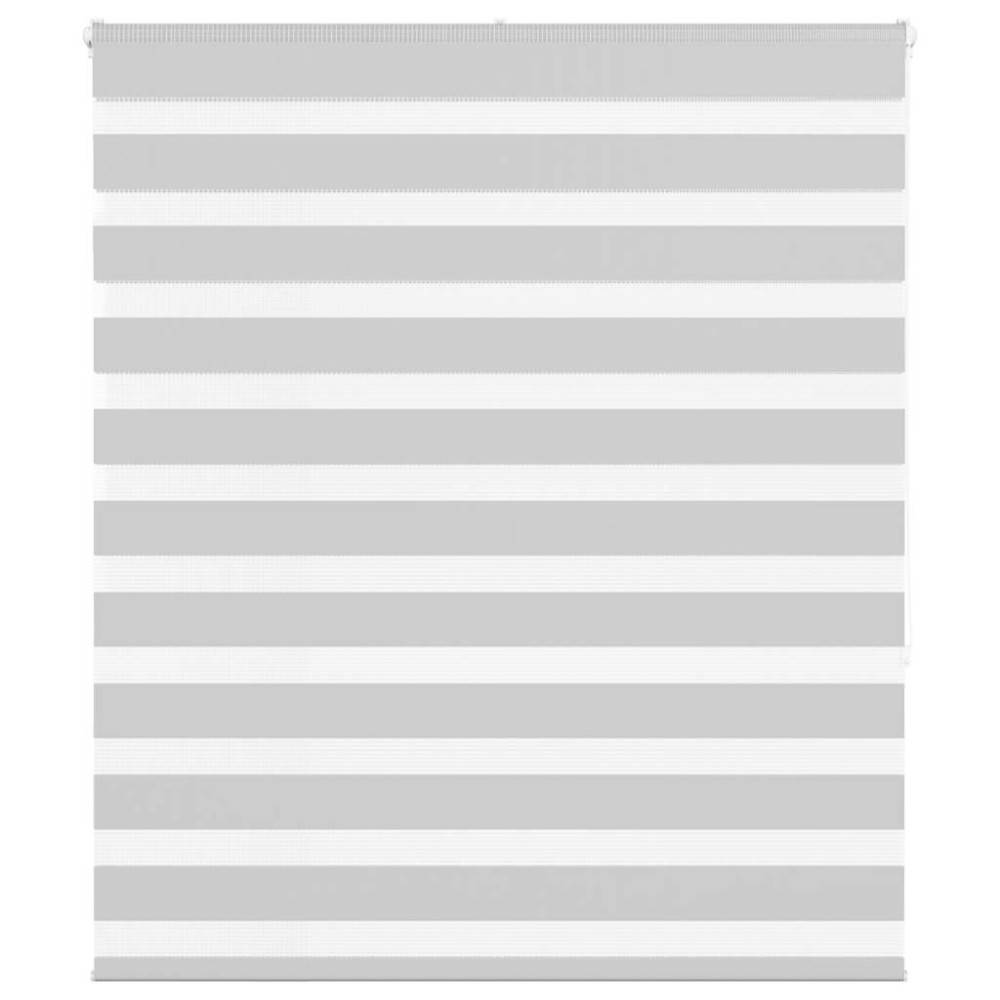 vidaXL Jaluzea tip zebra gri deschis lățime țesătură 120,9cm poliester