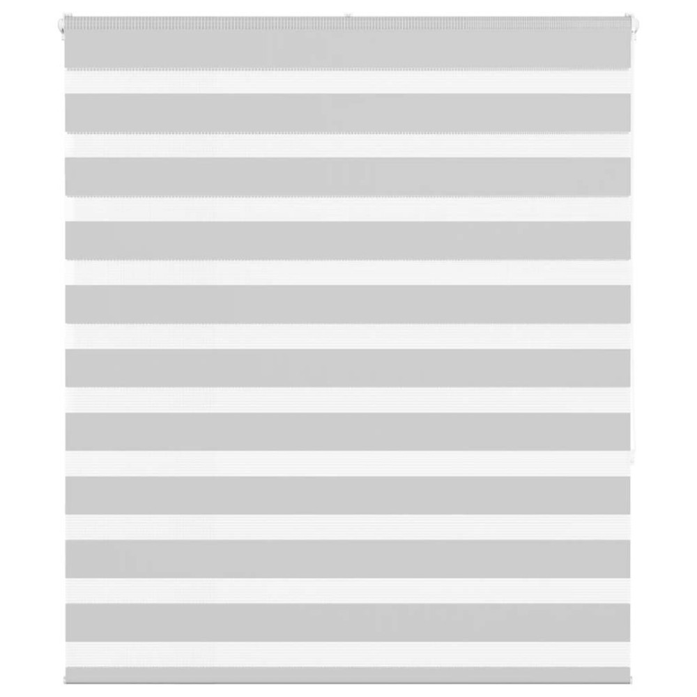 vidaXL Jaluzea tip zebra gri deschis lățime țesătură 125,9cm poliester