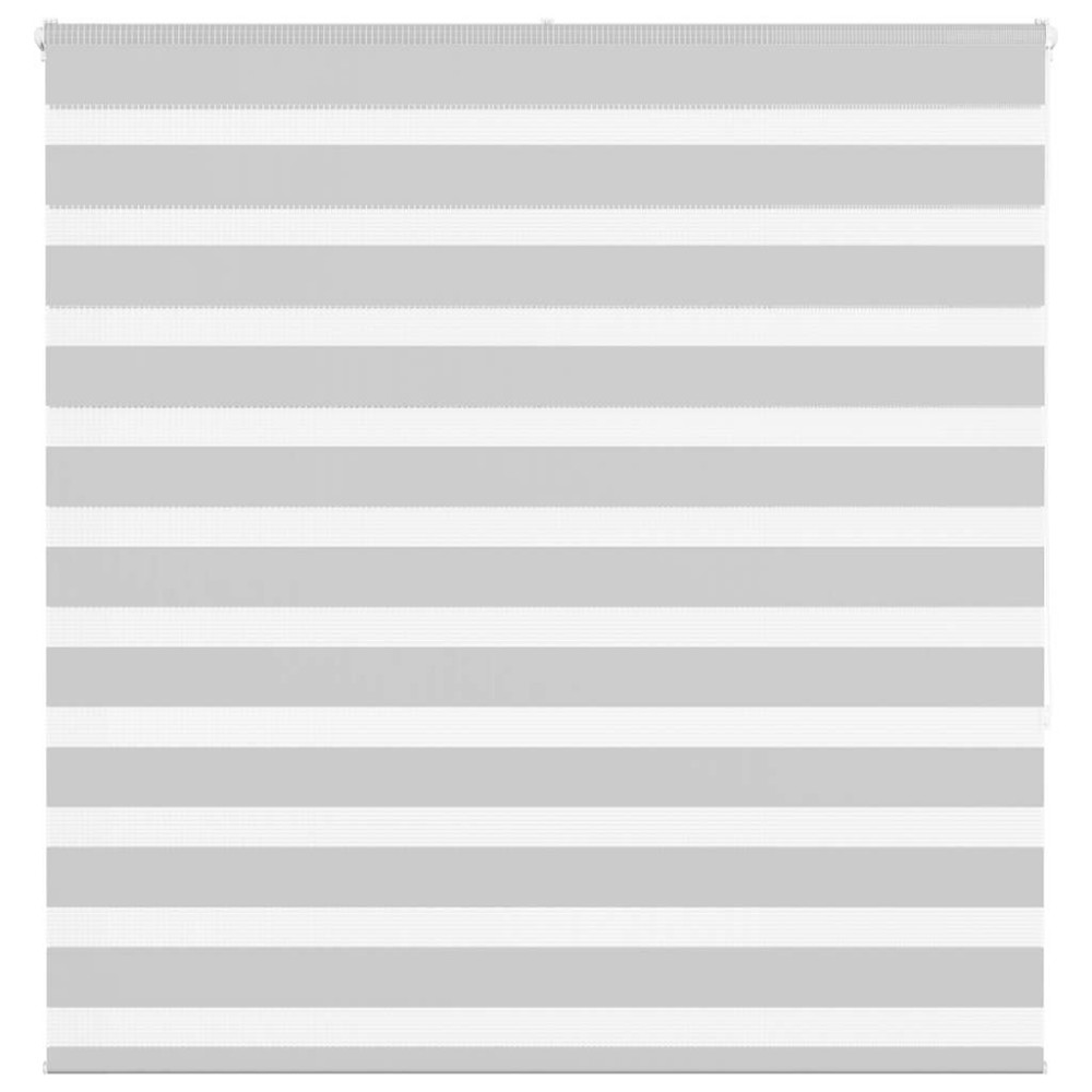vidaXL Jaluzea tip zebra gri deschis lățime țesătură 135,9cm poliester