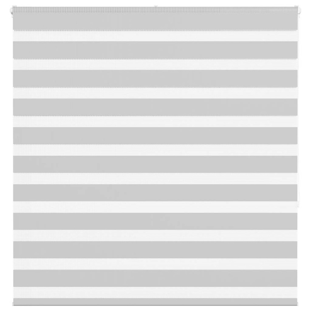 vidaXL Jaluzea tip zebra gri deschis lățime țesătură 140,9cm poliester