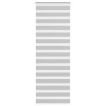 vidaXL Jaluzea tip zebra gri deschis lățime țesătură 65,9 cm poliester