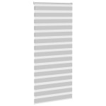 vidaXL Jaluzea tip zebra gri deschis lățime țesătură 90,9 cm poliester