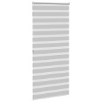 vidaXL Jaluzea tip zebra gri deschis lățime țesătură 90,9 cm poliester