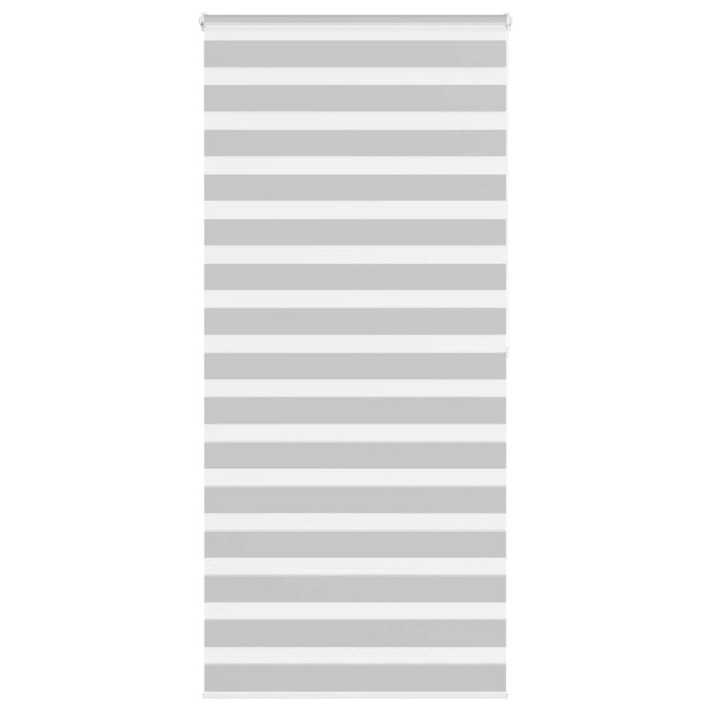 vidaXL Jaluzea tip zebra gri deschis lățime țesătură 100,9cm poliester