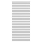 vidaXL Jaluzea tip zebra gri deschis lățime țesătură 100,9cm poliester