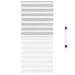 vidaXL Jaluzea tip zebra gri deschis lățime țesătură 100,9cm poliester