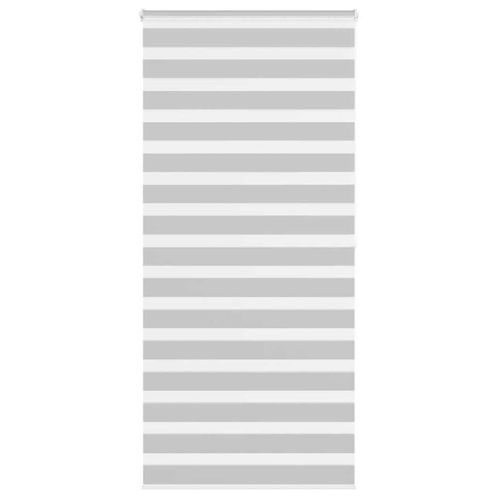 vidaXL Jaluzea tip zebra gri deschis lățime țesătură 105,9cm poliester