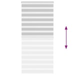 vidaXL Jaluzea tip zebra gri deschis lățime țesătură 110,9cm poliester