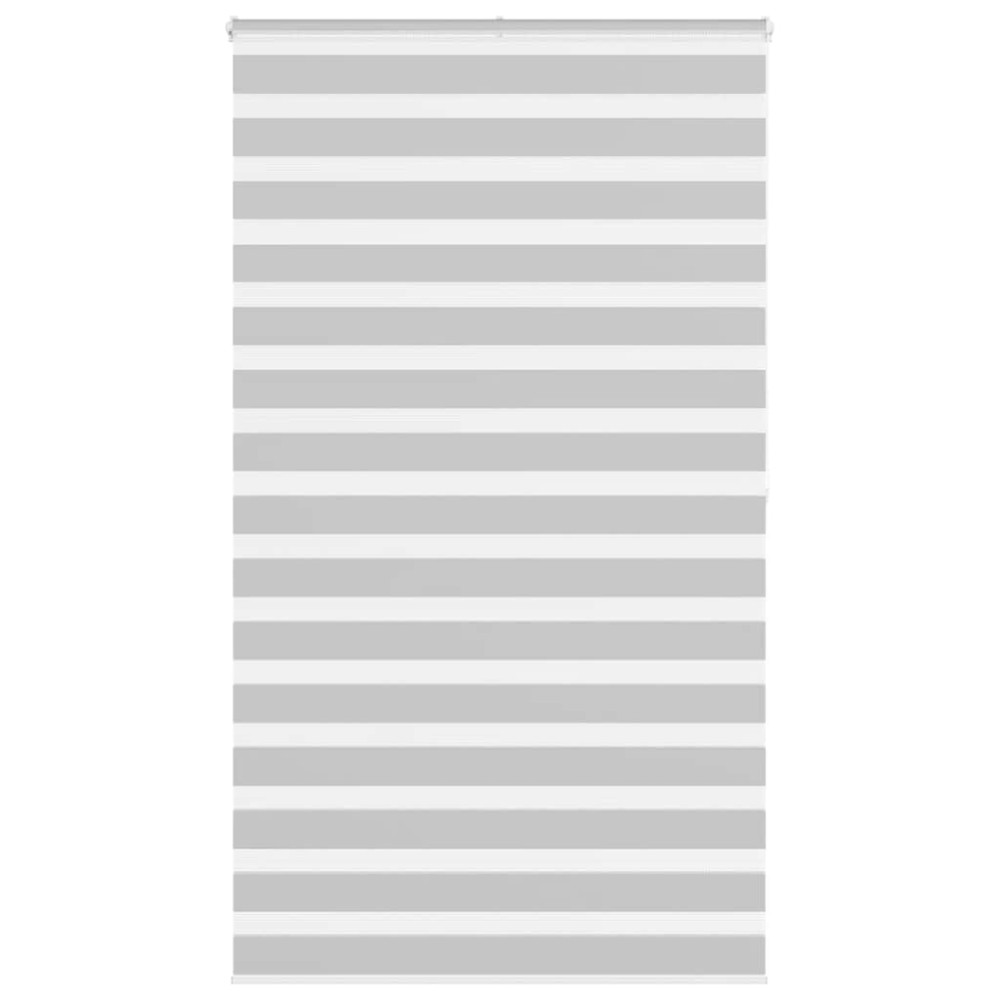 vidaXL Jaluzea tip zebra gri deschis lățime țesătură 115,9cm poliester