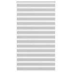 vidaXL Jaluzea tip zebra gri deschis lățime țesătură 115,9cm poliester