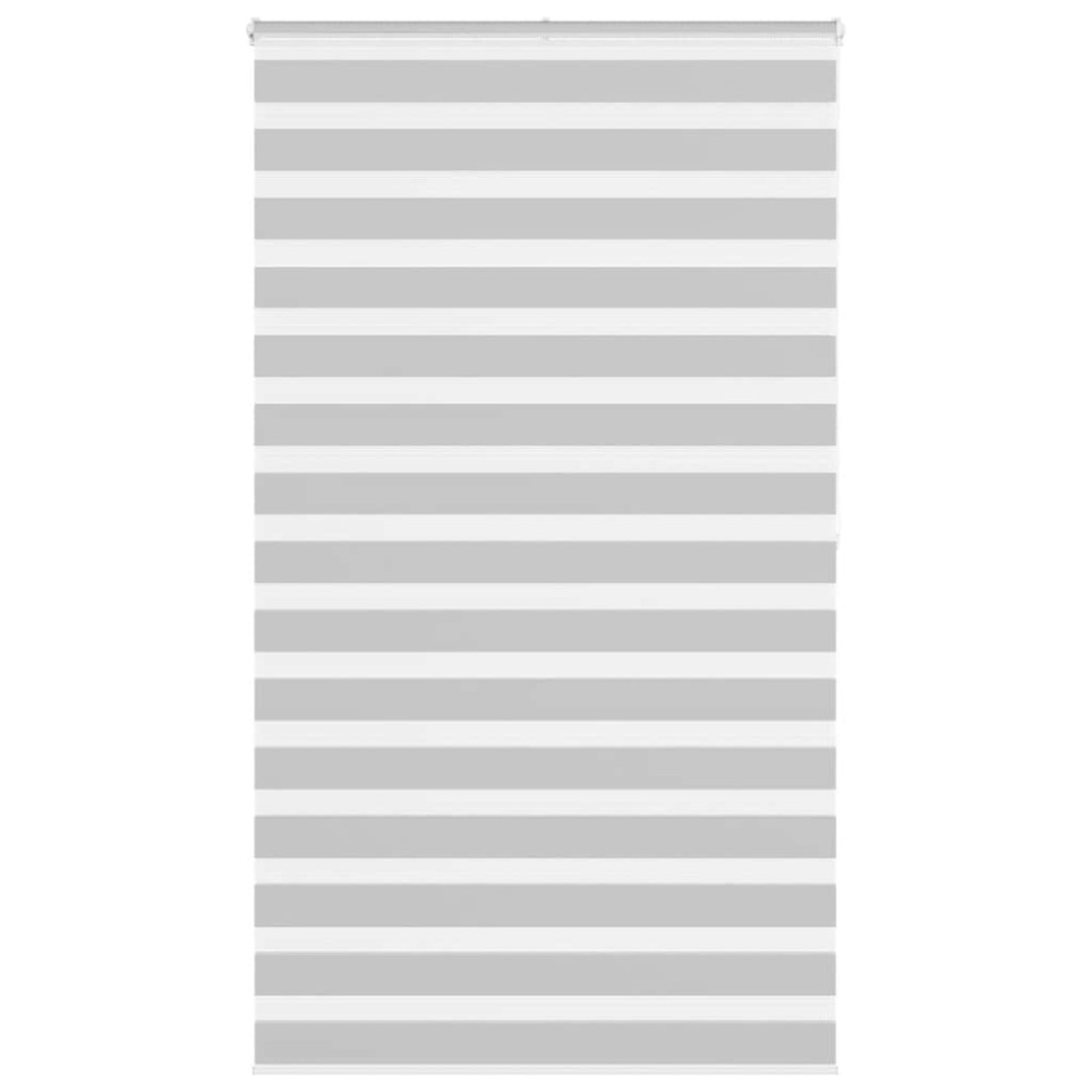 vidaXL Jaluzea tip zebra gri deschis lățime țesătură 120,9cm poliester