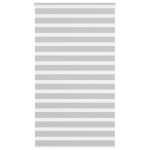 vidaXL Jaluzea tip zebra gri deschis lățime țesătură 120,9cm poliester