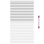 vidaXL Jaluzea tip zebra gri deschis lățime țesătură 120,9cm poliester