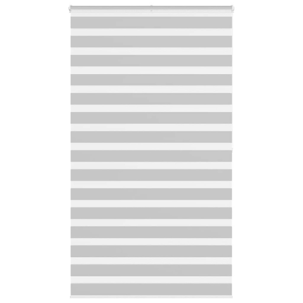 vidaXL Jaluzea tip zebra gri deschis lățime țesătură 130,9cm poliester
