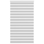 vidaXL Jaluzea tip zebra gri deschis lățime țesătură 130,9cm poliester