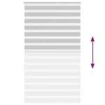 vidaXL Jaluzea tip zebra gri deschis lățime țesătură 130,9cm poliester