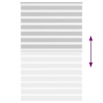 vidaXL Jaluzea tip zebra gri deschis lățime țesătură 135,9cm poliester