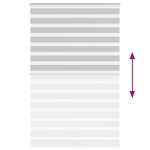 vidaXL Jaluzea tip zebra gri deschis lățime țesătură 140,9cm poliester