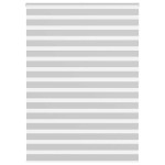 vidaXL Jaluzea tip zebra gri deschis lățime țesătură 150,9cm poliester