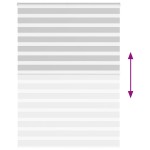 vidaXL Jaluzea tip zebra gri deschis lățime țesătură 150,9cm poliester