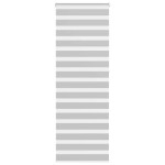 vidaXL Jaluzea tip zebra gri deschis lățime țesătură 70,9 cm poliester