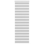 vidaXL Jaluzea tip zebra gri deschis lățime țesătură 75,9 cm poliester