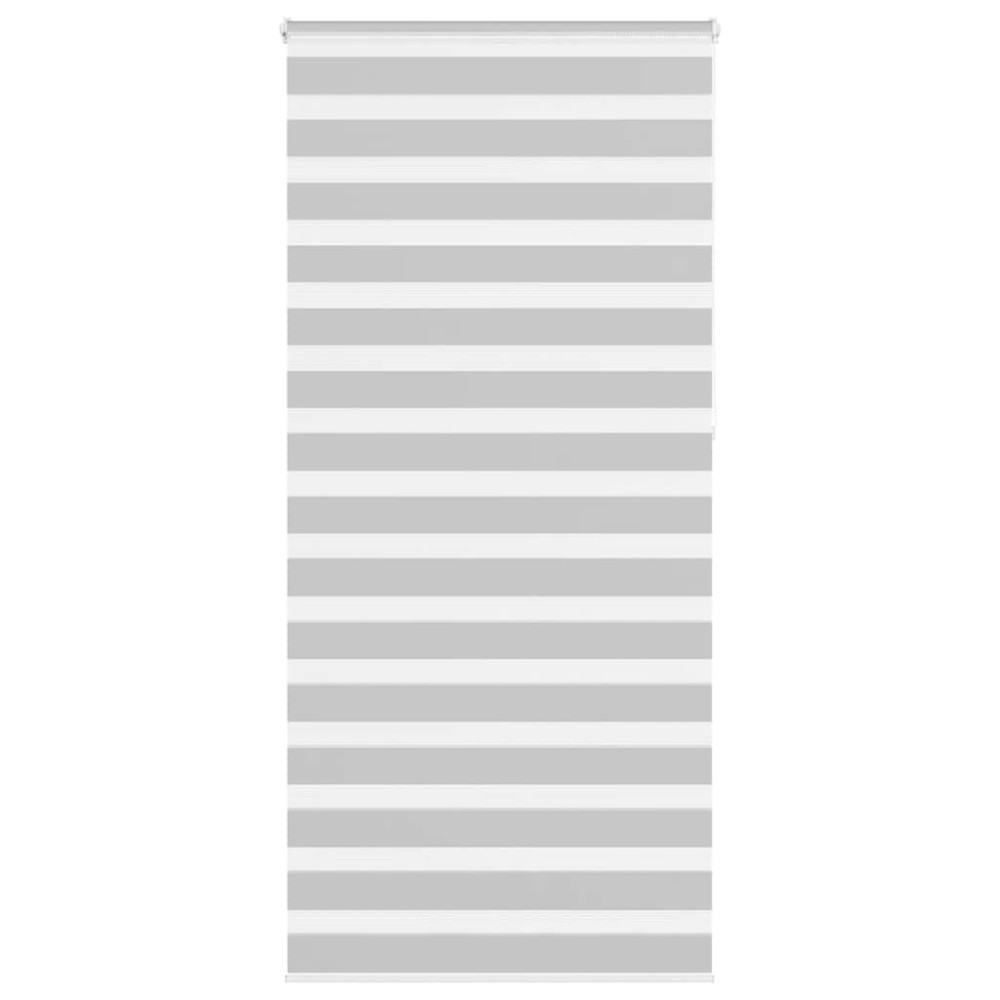 vidaXL Jaluzea tip zebra gri deschis lățime țesătură 90,9 cm poliester