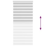 vidaXL Jaluzea tip zebra gri deschis lățime țesătură 90,9 cm poliester