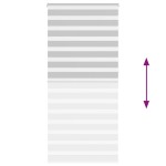 vidaXL Jaluzea tip zebra gri deschis lățime țesătură 100,9cm poliester