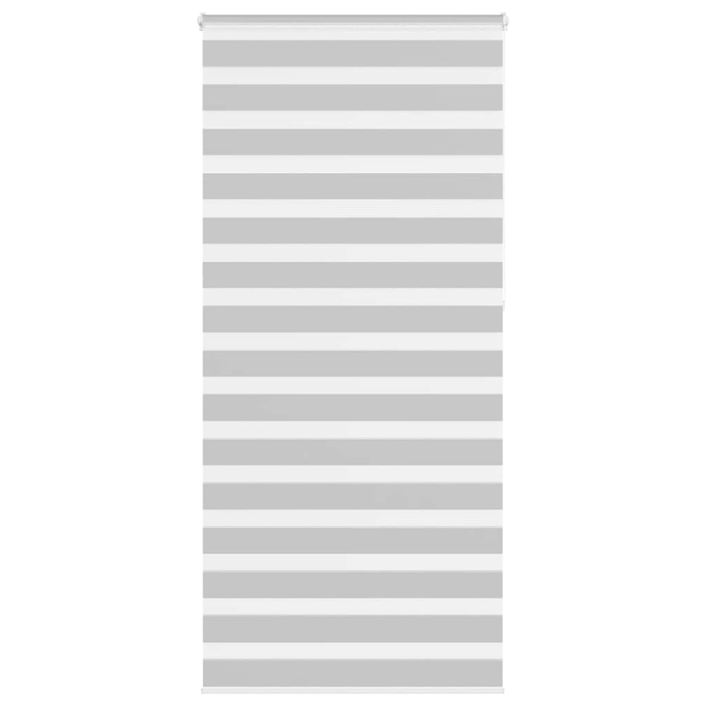 vidaXL Jaluzea tip zebra gri deschis lățime țesătură 105,9cm poliester