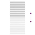 vidaXL Jaluzea tip zebra gri deschis lățime țesătură 105,9cm poliester