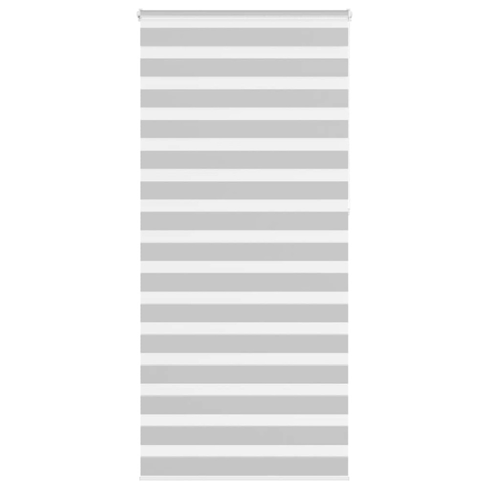 vidaXL Jaluzea tip zebra gri deschis lățime țesătură 110,9 m poliester