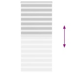 vidaXL Jaluzea tip zebra gri deschis lățime țesătură 110,9 m poliester